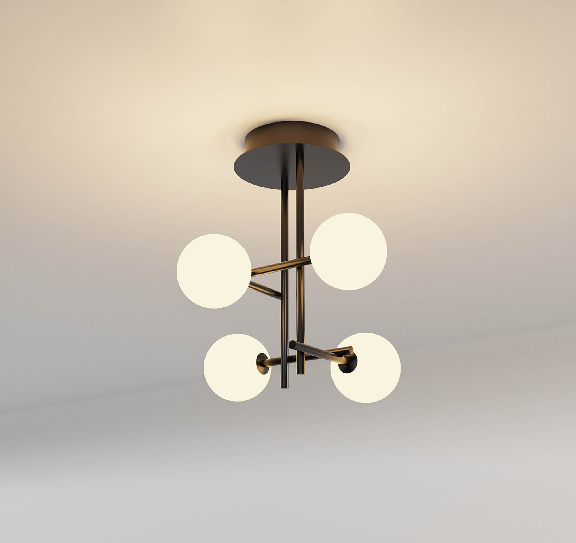Cellar 4000K Ceiling Lights Mantra Semi Flush Fittings